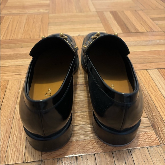 Christian Dior Black Loafers, size 37.5